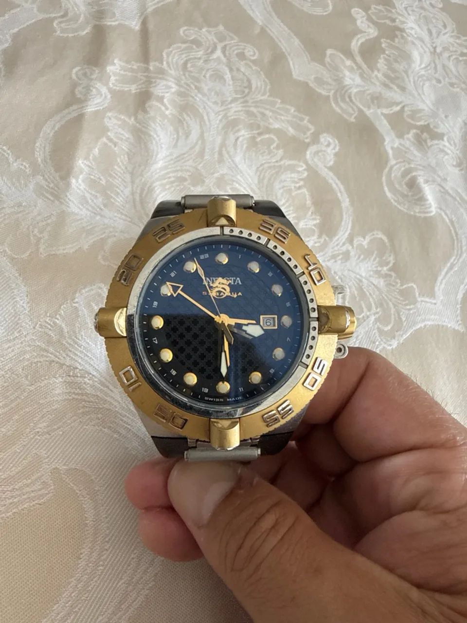 Relógio Invicta Original - Mostrador Azul e Dourado - Foto 3
