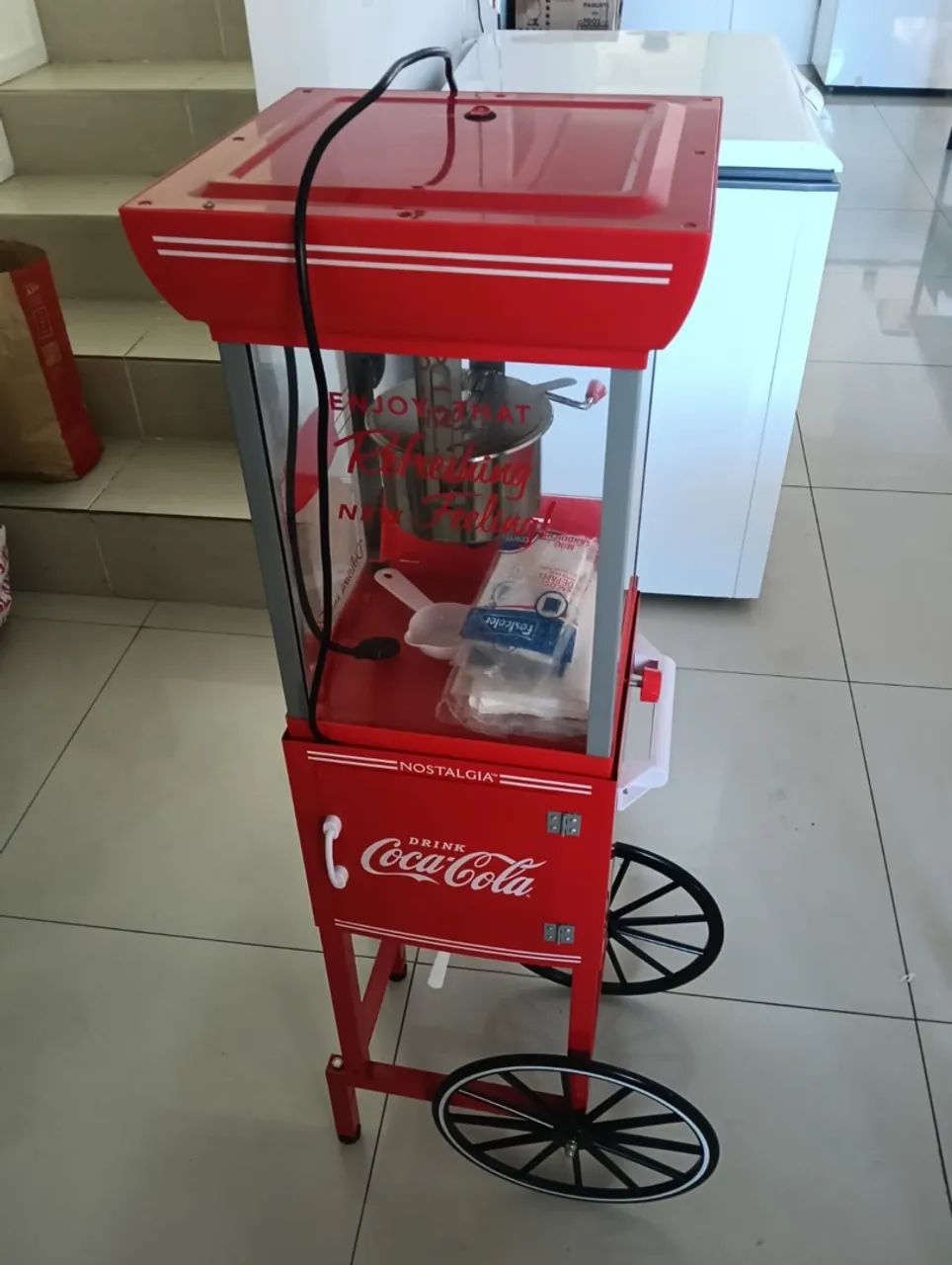 Pipoqueira Coca Cola Retrô