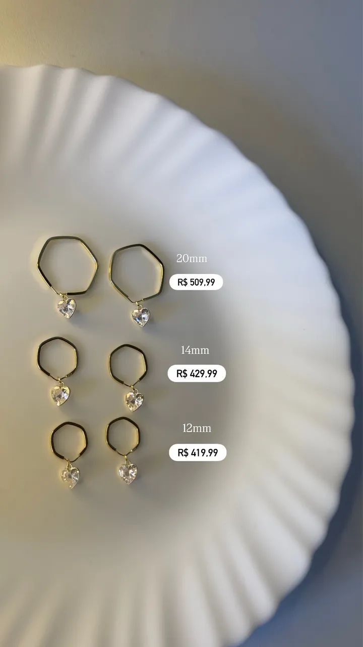 Argola de ouro 18k - Foto 3