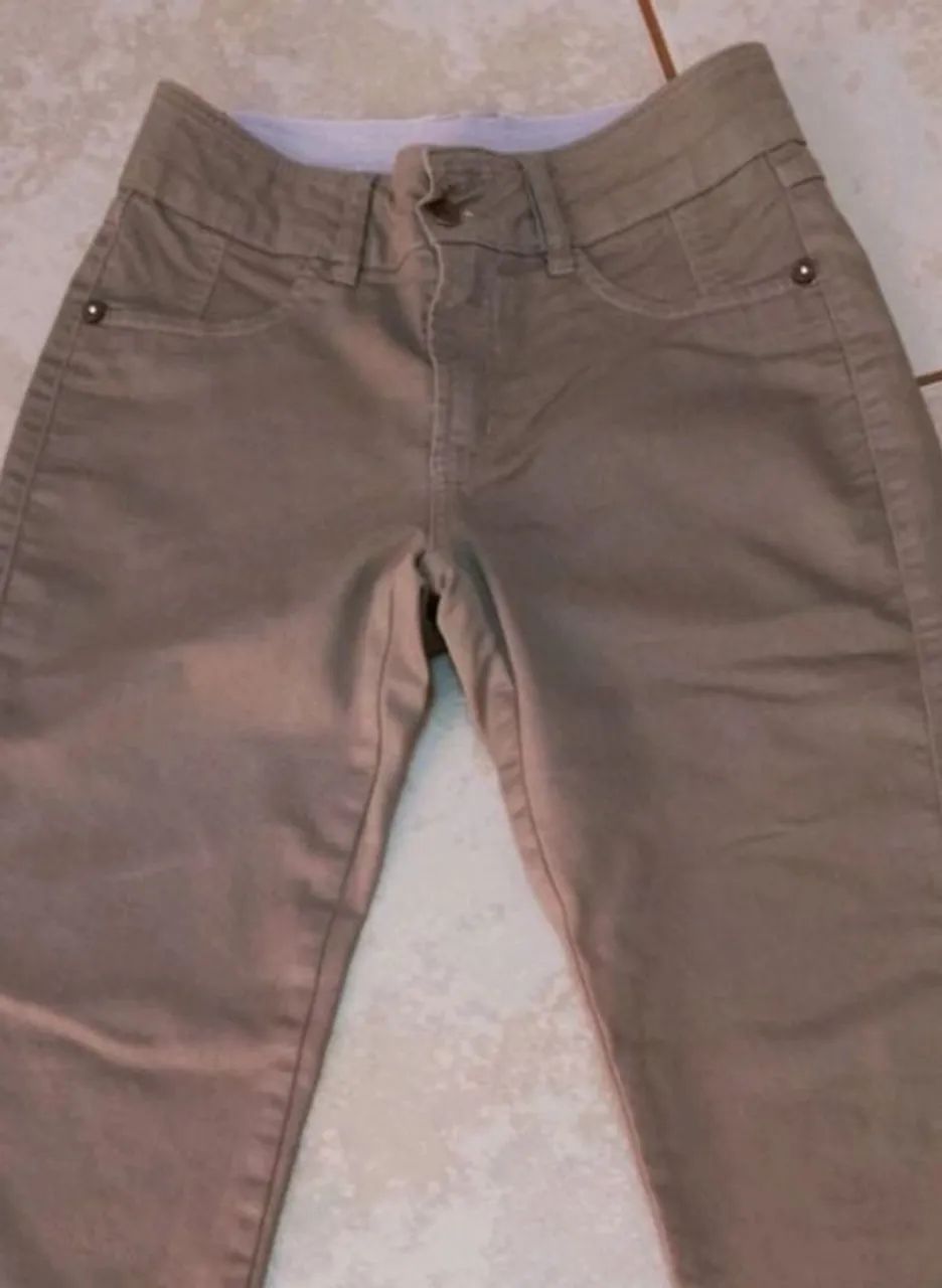 Calça Loopper feminina bege tamanho 40 - Foto 3
