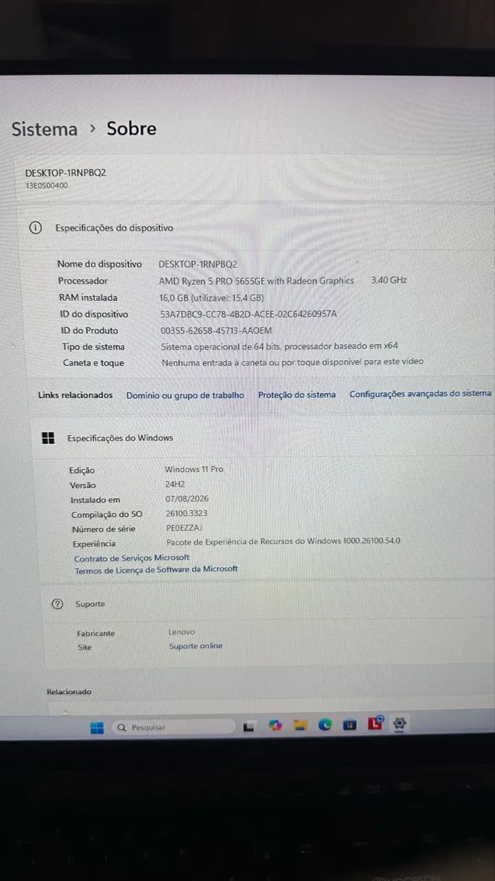Vendo Mini PC Lenovo ThinkCentre Ryzen 5 Pro 5655GE - Foto 3