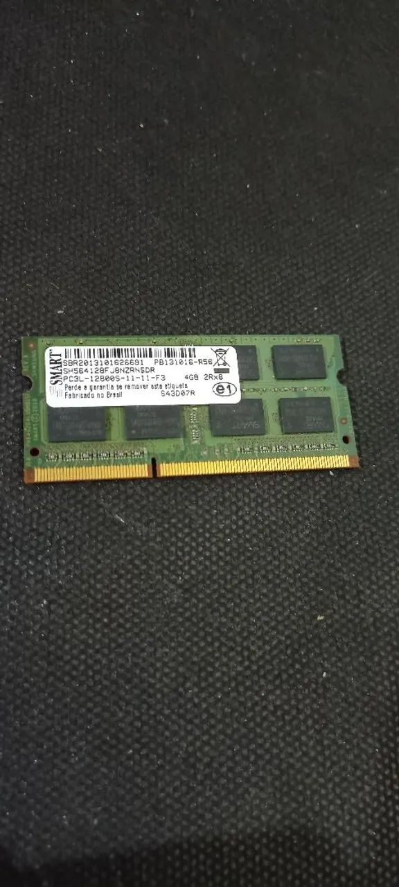 Memória ram notebook ddr3 4 gigas 