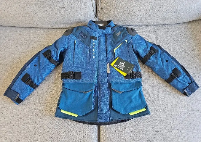rough＆swell TRICOLOR RIB JACKET SAX　BLUE Casaco Sobretudo Tommy Hilfiger Feminino Colorblock Azul Tam PP