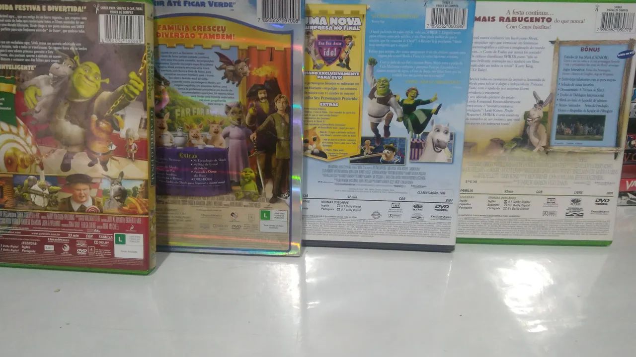 Dvds  Sherek originais seminovos  - Foto 2