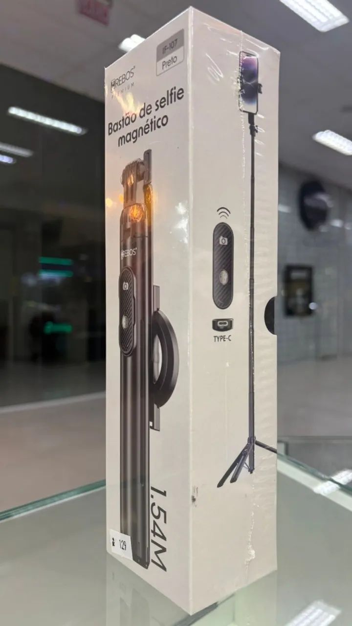 BASTÃO DE SELFIE MAGNÉTICO 1.54M HREBOS - Foto 2