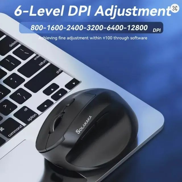 Mouse ergonômico vertical de três modos SOLAKAKA SM520 Lacrdao - Foto 2