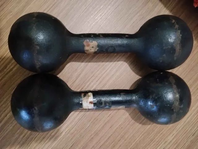 2x Halteres 5kg de Ferro (01 par) - Foto 2