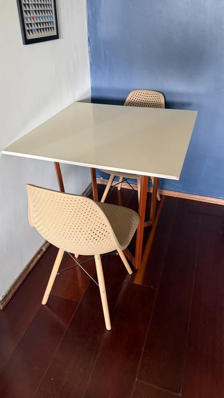 Mesa de Jantar Com Cadeiras 120x80cm - Foto 2