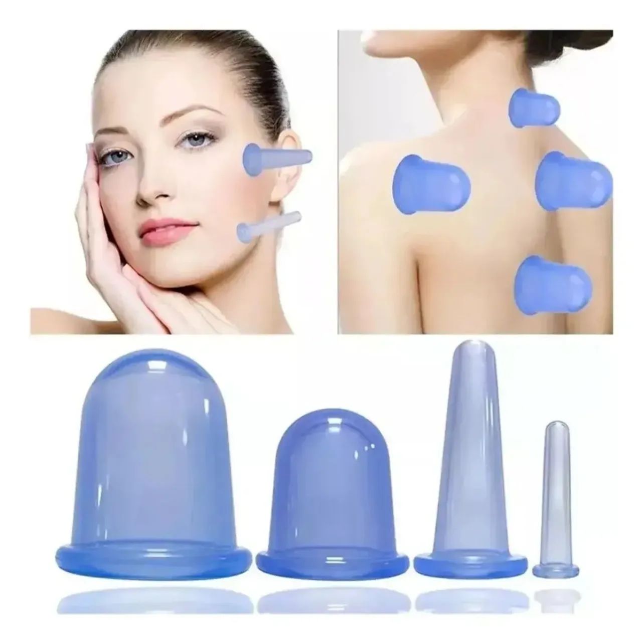 Kit ventosaterapia de silicone - Foto 3