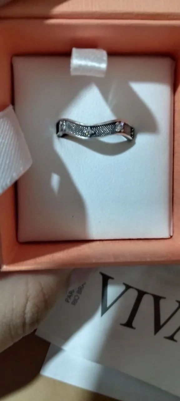 Anel Vivara original prata 925