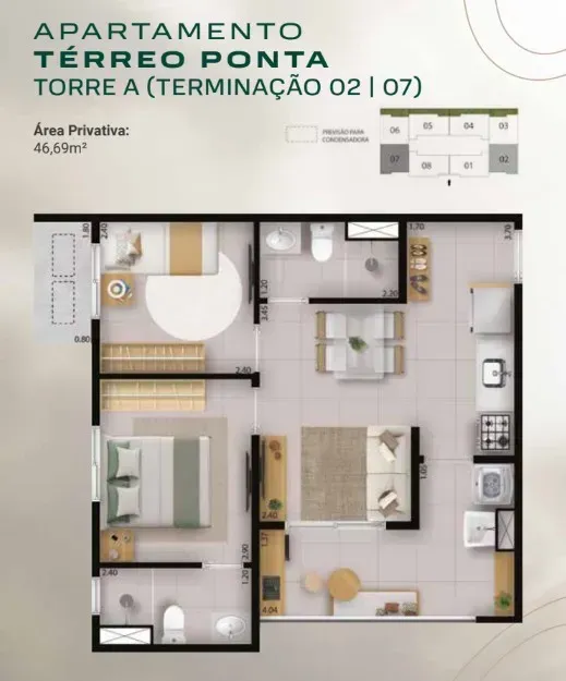 PLANTA 46m²