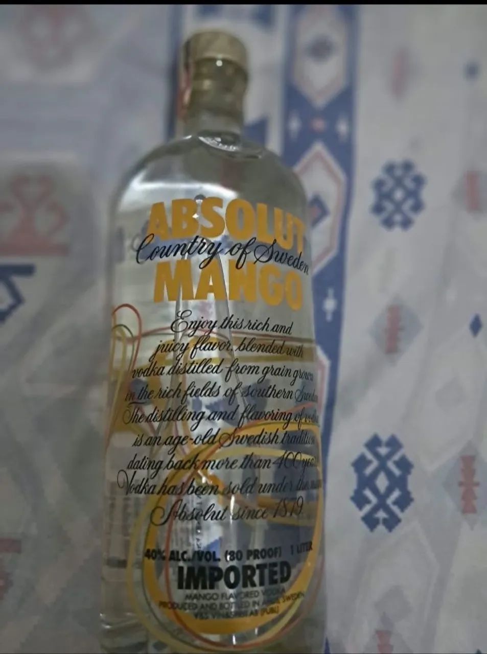 Absolut de 1 litro original 
