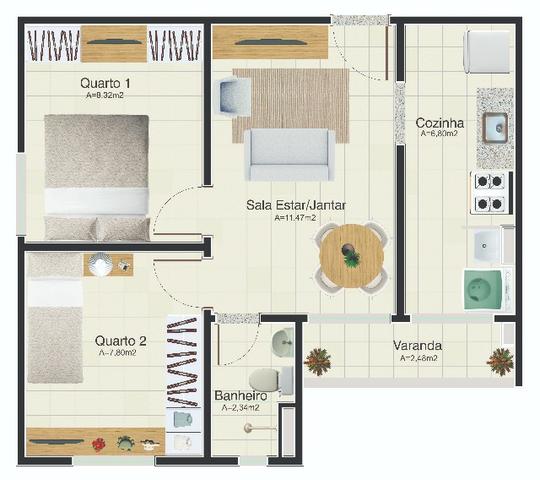 Apartamento Club Pronto para Morar ultimas unidades Itbi e Cartório Grátis - Foto 16