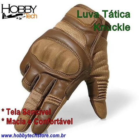 Luva Tática Knuckle Tela Sencível ou Sem Dedo - Novas