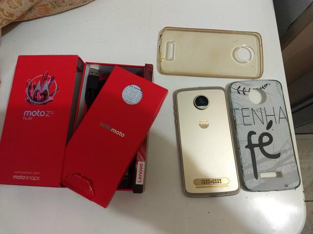 Moto Z2 Dourado + snap não aceito ML - Foto 2