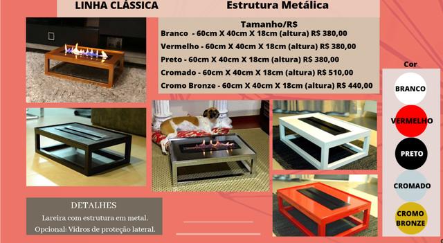 Lareira Ecológica Metal