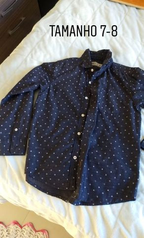 Jaqueta e camisa social infantil menino TAM 7/8. Preço acessível - Foto 2
