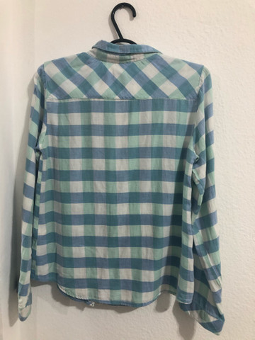 camisa xadrez zara feminina