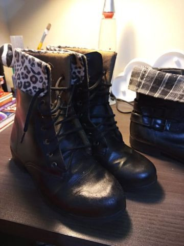Botas com animal print
