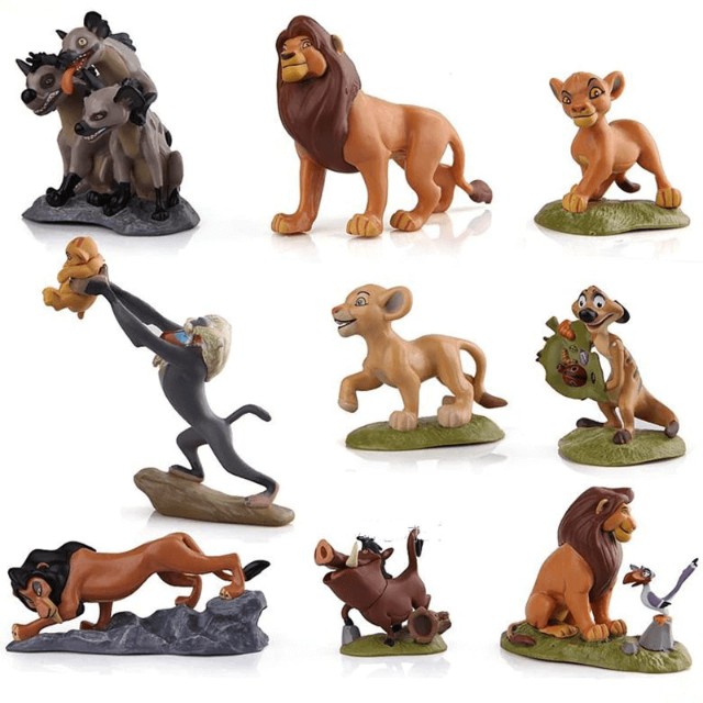 Bonecos Rei Leão Simba Timão Pumba Mufasa Scar Zazu kit c/ 9 - Foto 5