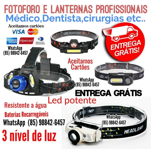 Fotoforo médicos e lanternas de cabeça entrega Grátis 