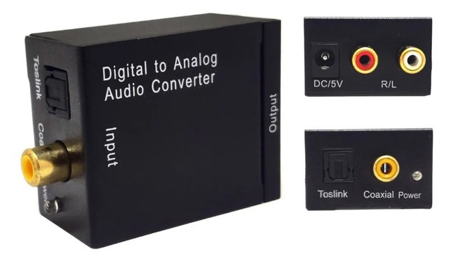 Conversor de Audio Otico Para RCA