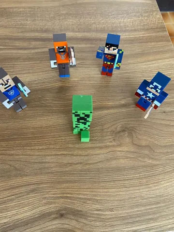 Kit Cartelado Minecraft Bonecos Herois Vingadores Patrulha - SM