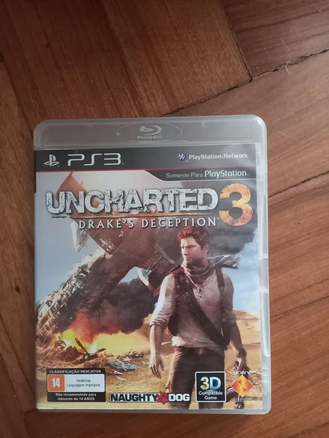 Jogo Uncharted 3 Drake's Deception - Ps3 - Física - Original