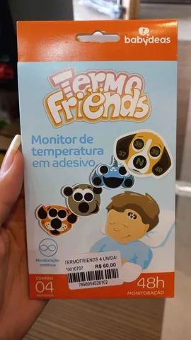 Termo Friends Monitor de Temperatura em Adesivo Babydeas com 4