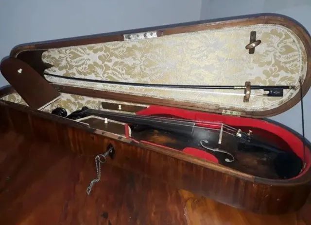 Case Caixão Antigo de Violino - Foto 4