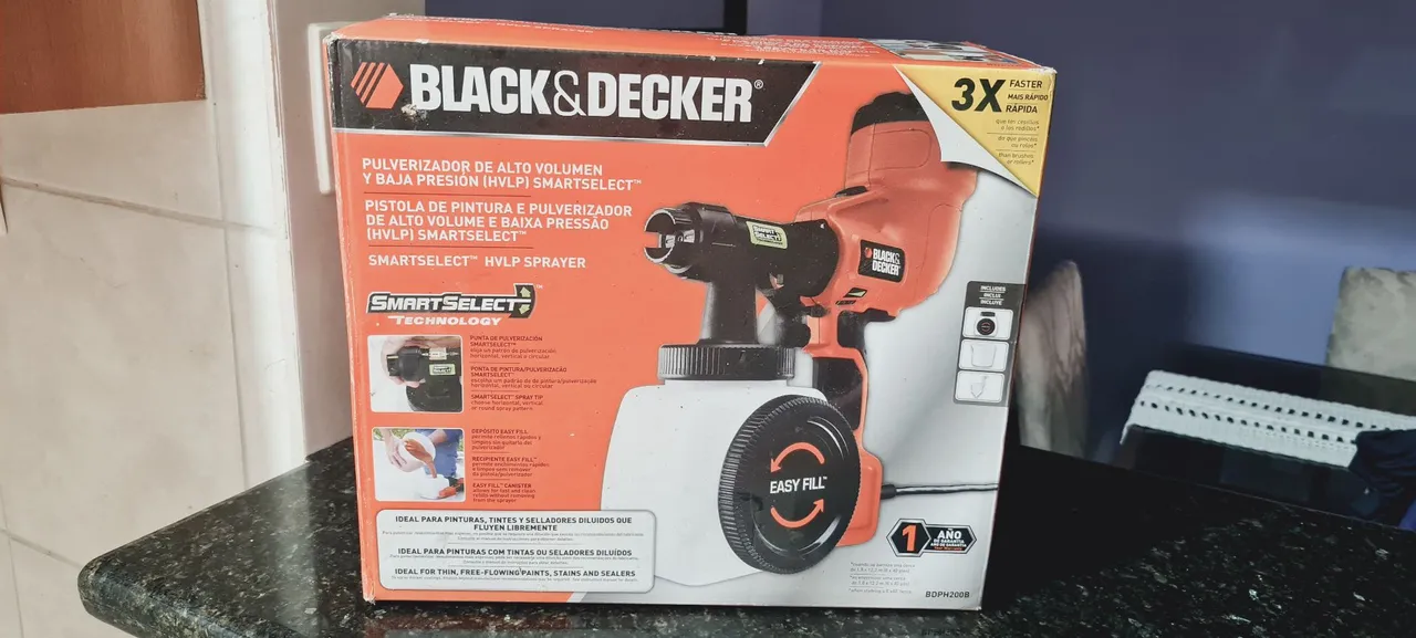 Pistola de Pintura Black & Decker HVLP SmartSelect