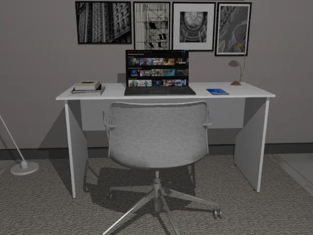 Mesa Top White Home Office Em MDF. Medidas L90cm x P45cm x A74cm. - Foto 2