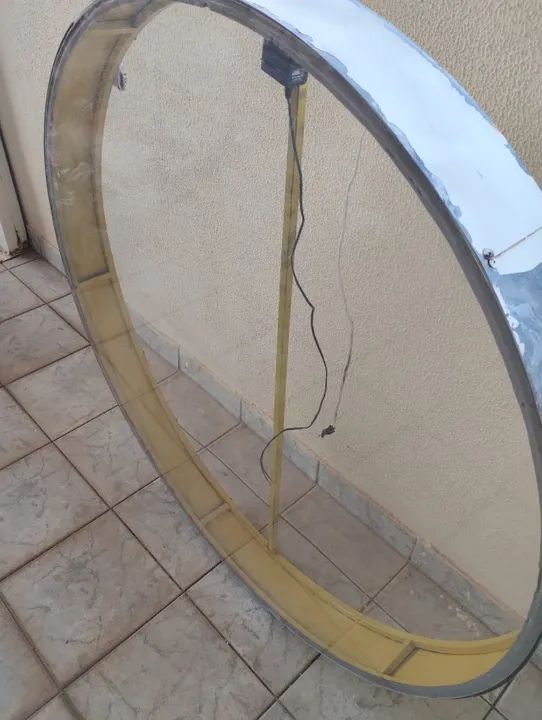 PLACA REDONDA C/ FITA LED /FACHADA DE LOJA /1,20X 1,20 /RETIRADA NO GUARÁ II (BRASÍLIA-DF) - Foto 5