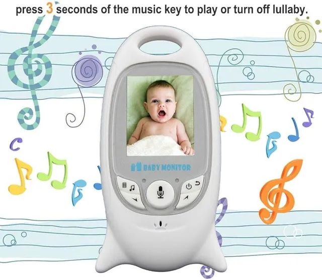 Babá Eletrônica Vídeo Câmera Lcd Visão Noturna VB-601 ? - Foto 3