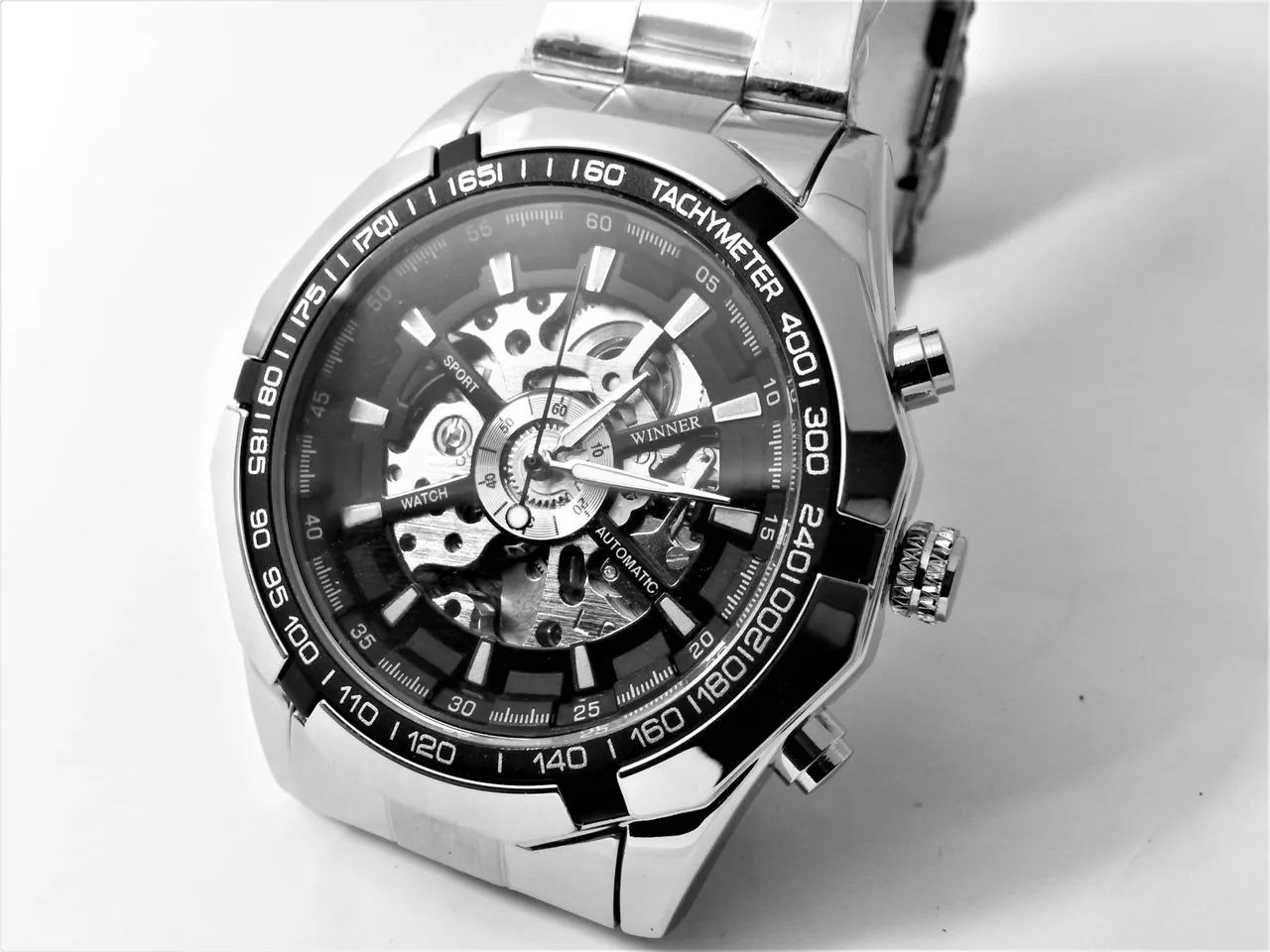 Relógio Masculino Skeleton Todo em Metal - Foto 2