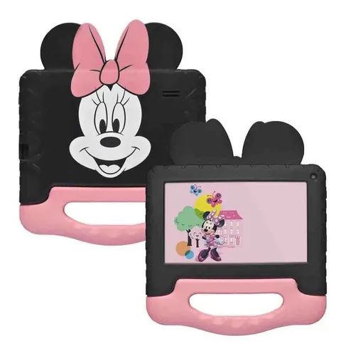 Lacrado Tablet Infantil Minnie 64Gb+4Gb WIFI Bluetooth Android 8.1 + Capa Emborrachad - Foto 3