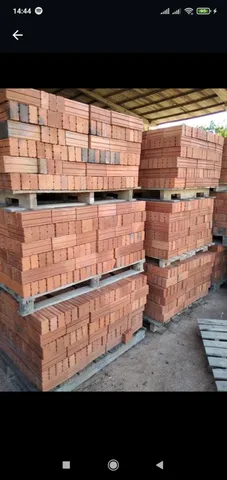 Tijolos maciços vermelhos 9.1 x 5 x 19.4 :