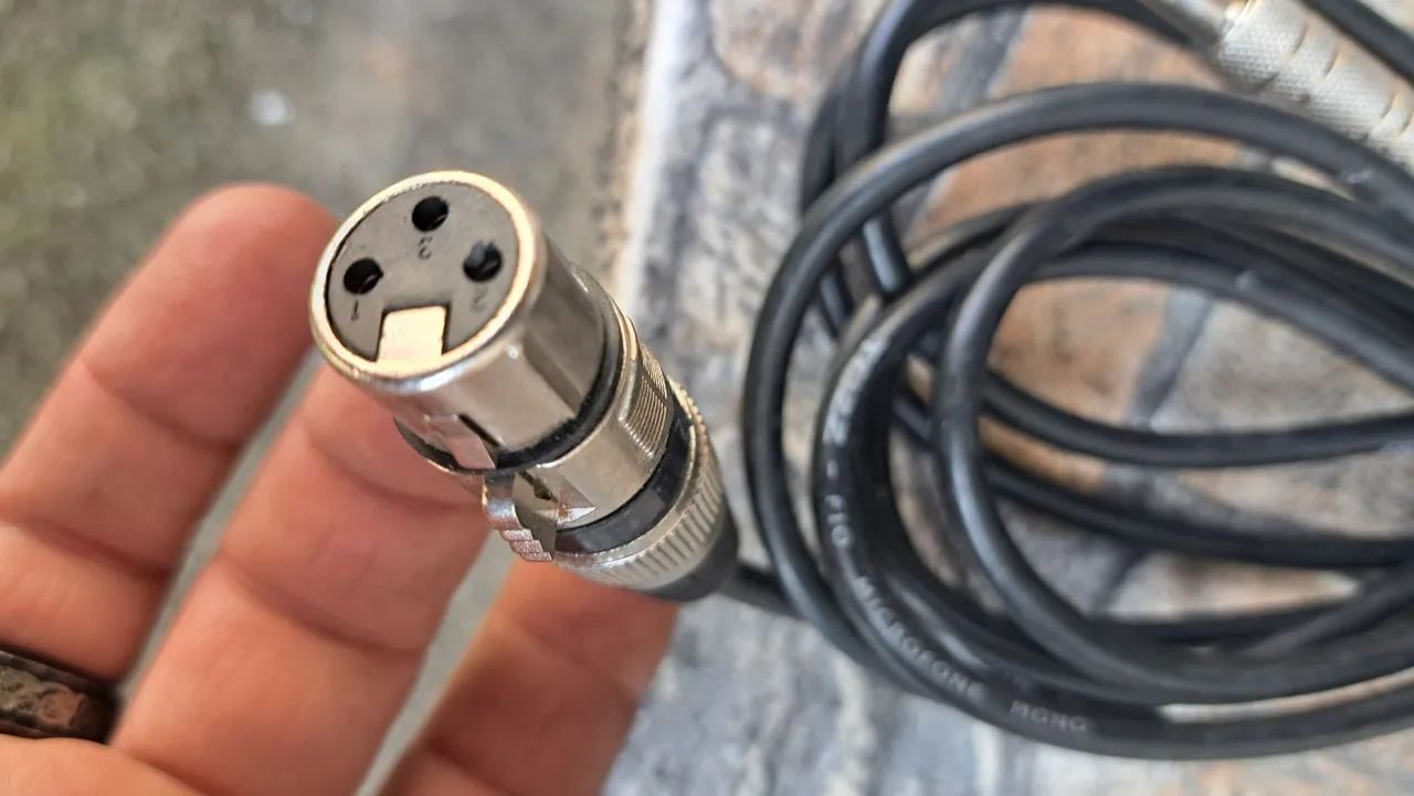 Kit 2 cabos microfone P10/P10 e 1 XLR/P10 - Foto 4