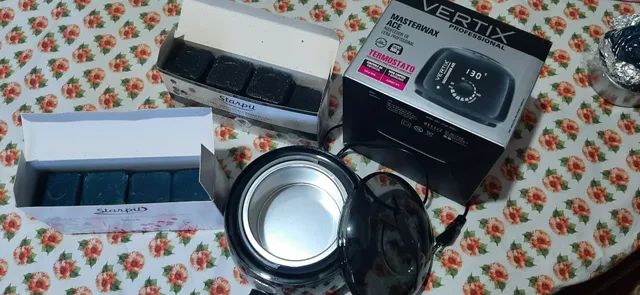 aquecedor de cera profissional 500g vertix- modelo -5701- bivolt + 2pcts de cera - Foto 3