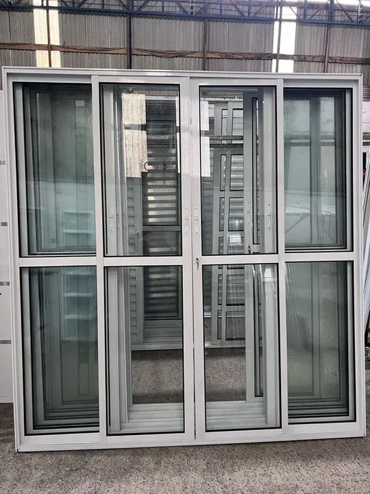 PORTA DE CORRER 4 FOLHAS 2.10X2.00 ALUMÍNIO BRANCO