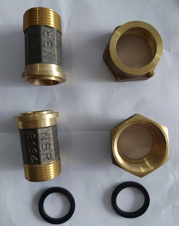 Kit conexão latão forjadopara hidrômetro 1 Polegada