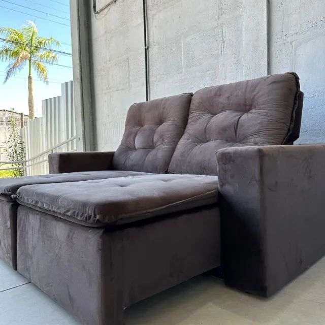 sofa retrátil embalado novo com garantia de fabrica  - Foto 2