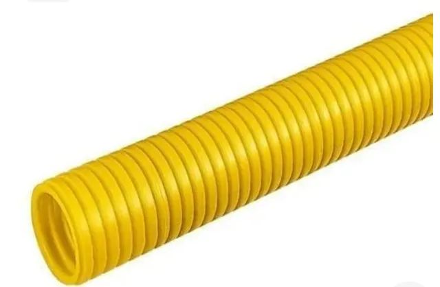 Eletrodutos corrugados.