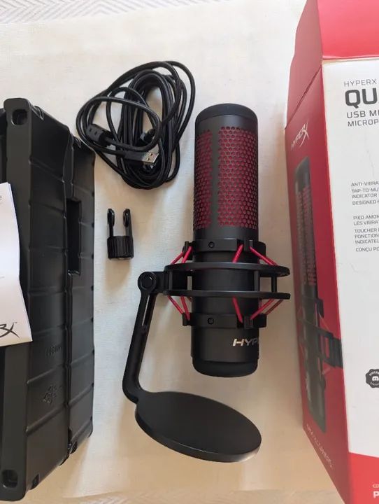 Microfone Quadcast HyperX USB usado 3 vezes - Foto 5
