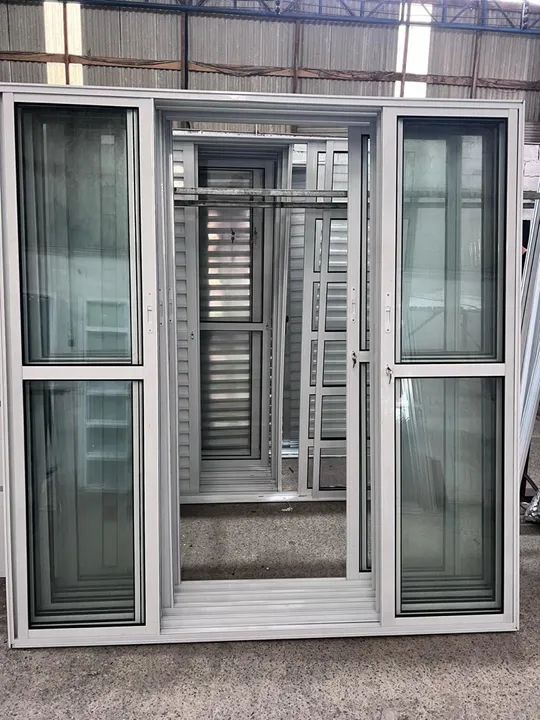 PORTA DE CORRER 4 FOLHAS 2.10X2.00 ALUMÍNIO BRANCO - Foto 2