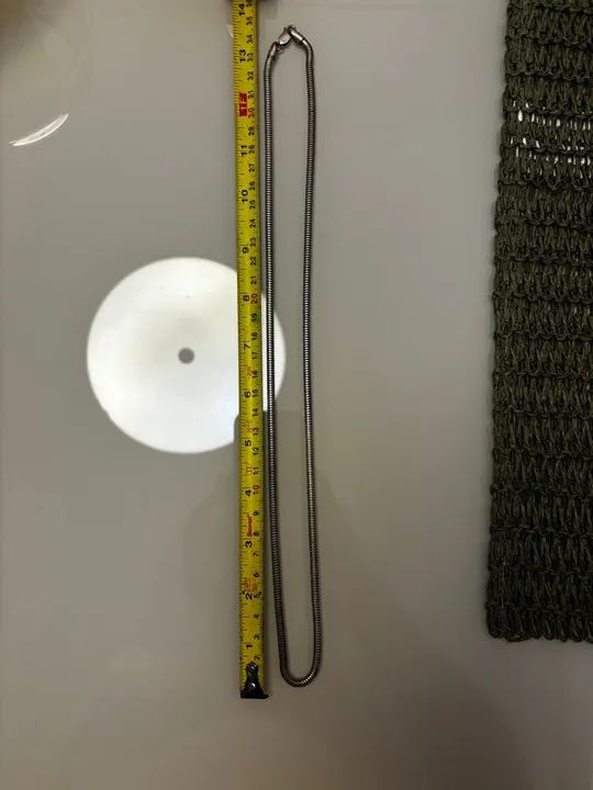 Cordão de prata - Rabo de rato - Foto 2