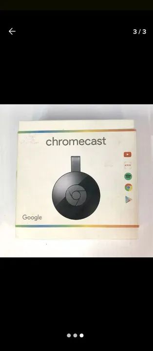 Chromecast - Novo - Streaming de alta qualidade