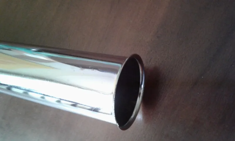 Tubo de ligação inox com acabamento 1.1/2 polegadas 30cm não ajustável