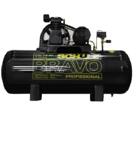 Compressor Profissional Trifásico 15 Pés 200 Litros 140 Libras Bravo Schulz
