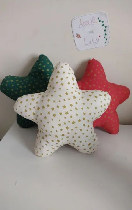 Trio Almofadas Pequenas Estrela
